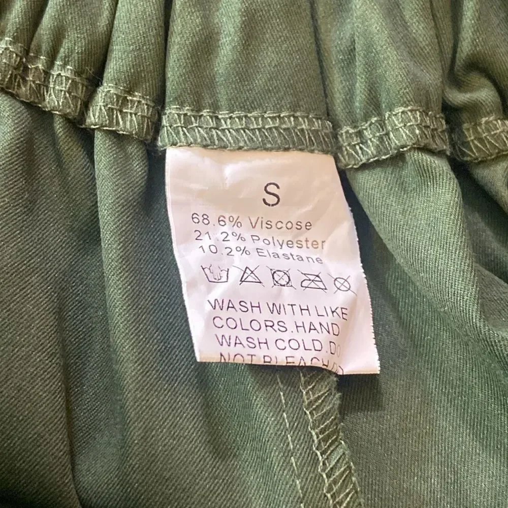 Vintage Viscose Women’s Cargo Pants Size S - Picture 6 of 10